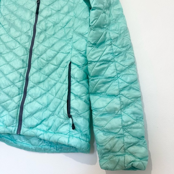 The North Face womens thermoball turquoise blue purple quilted coat jacket SP - Picture 4 of 9
